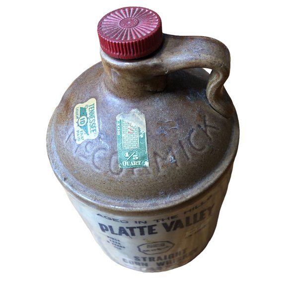 Platt Valley Straight Corn Whiskey Jug McCormick Vintage USA Distilling Crock - Picture 9 of 13